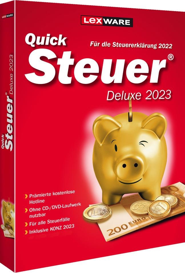 Cover: 9783648167212 | QuickSteuer Deluxe 2023 | Steuern sparen - Schnell! Einfach! Sicher!