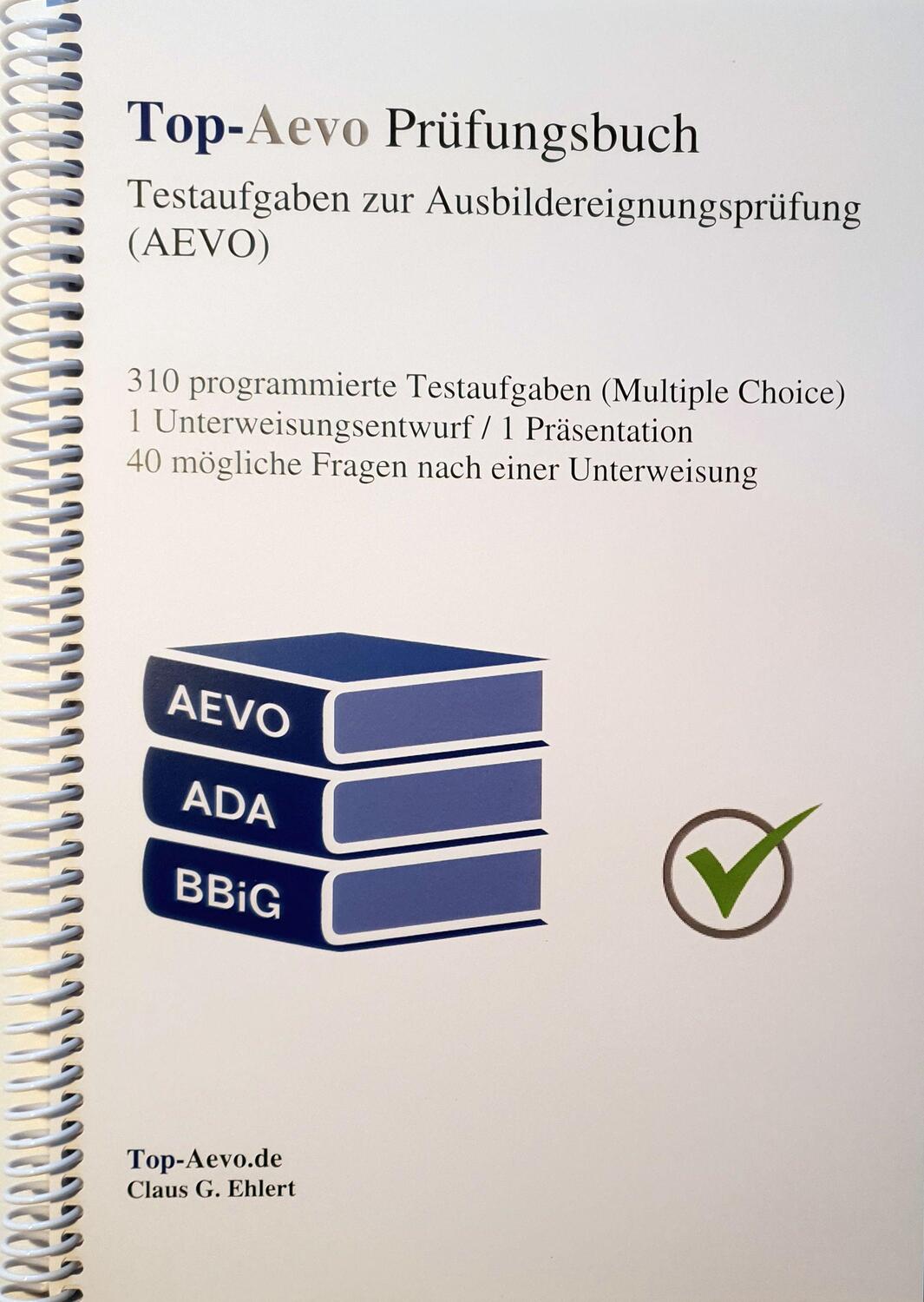 Cover: 9783943665338 | Top-Aevo Prüfungsbuch 2022 - Übungsaufgaben zur...