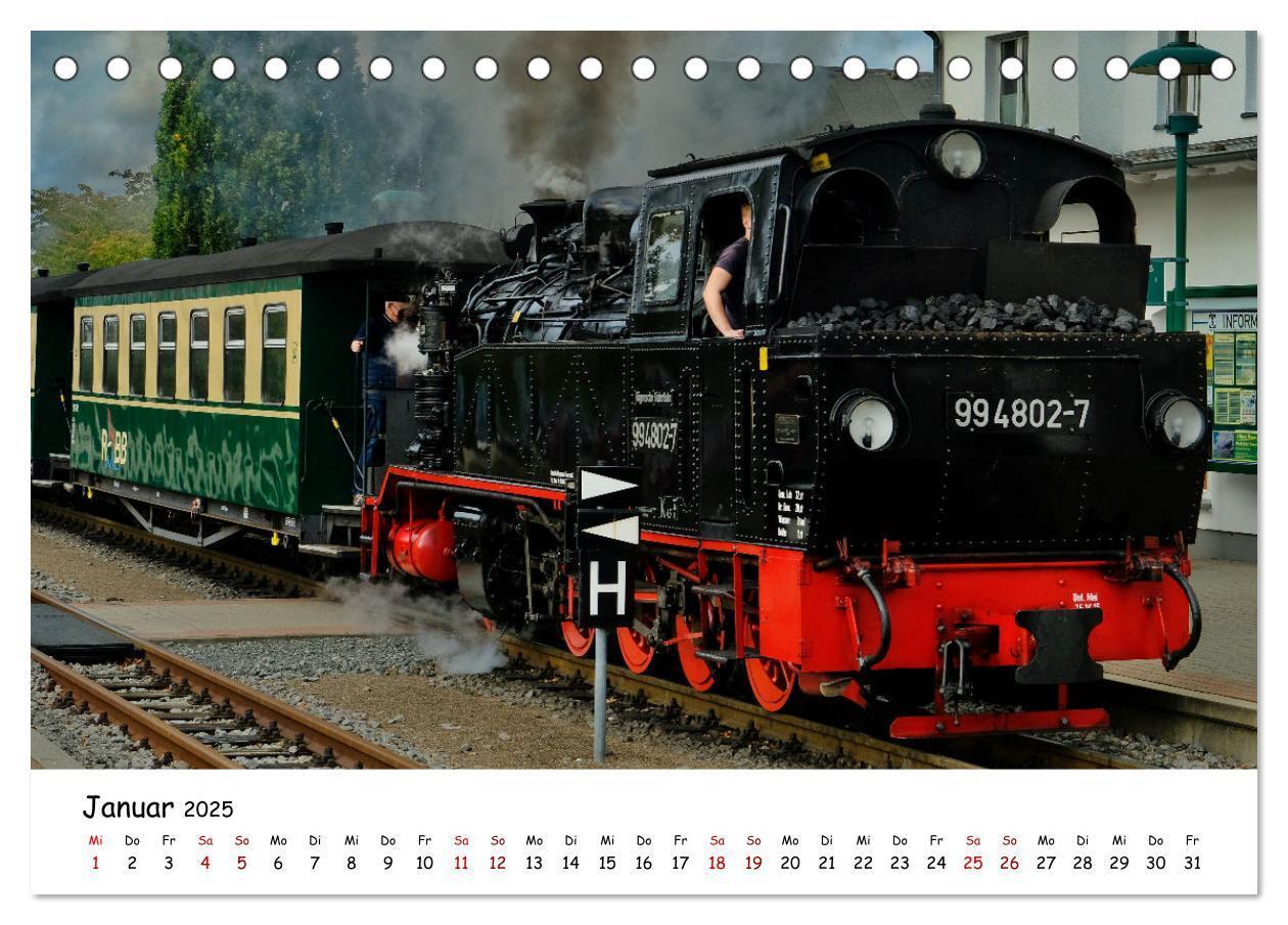 Bild: 9783383930980 | Rügens "rasender Roland" (Tischkalender 2025 DIN A5 quer), CALVENDO...