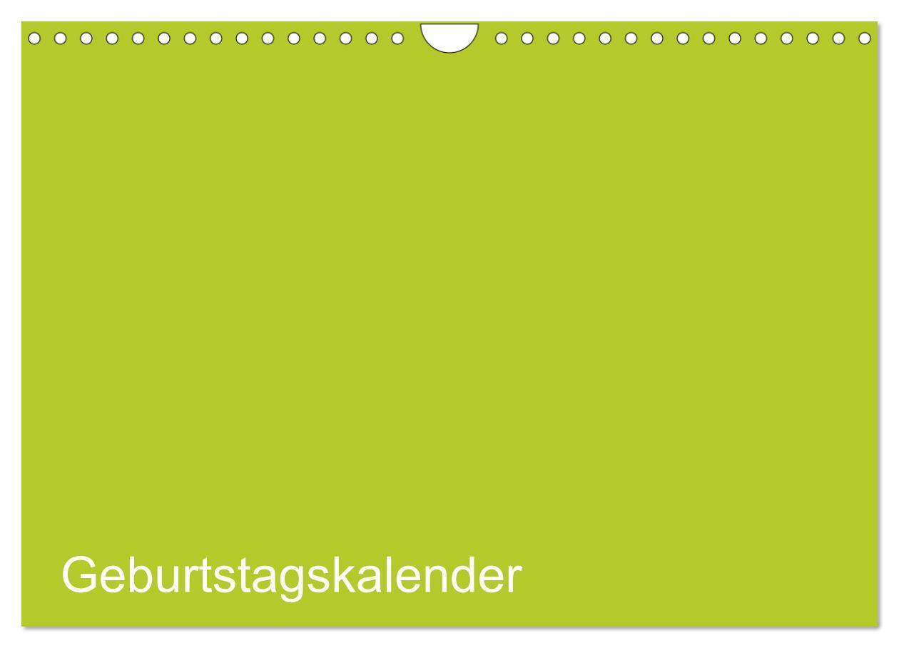 Cover: 9783435767779 | Bastel-Geburtstagskalender grün / Geburtstagskalender (Wandkalender...