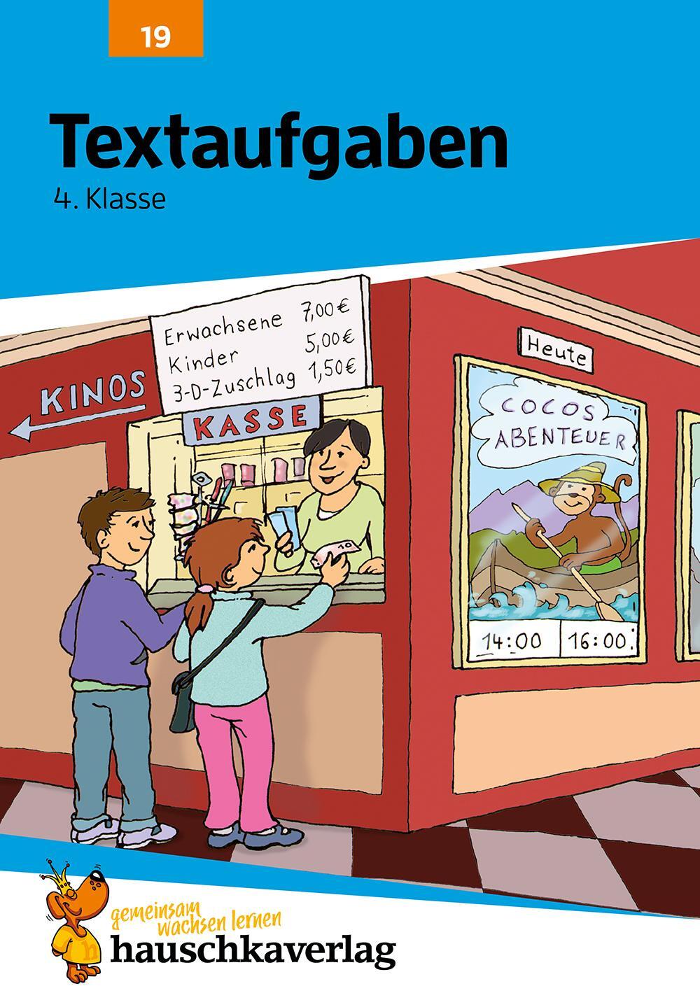 Cover: 9783881000192 | Textaufgaben 4. Klasse | Adolf Hauschka | Broschüre | Deutsch | 2006