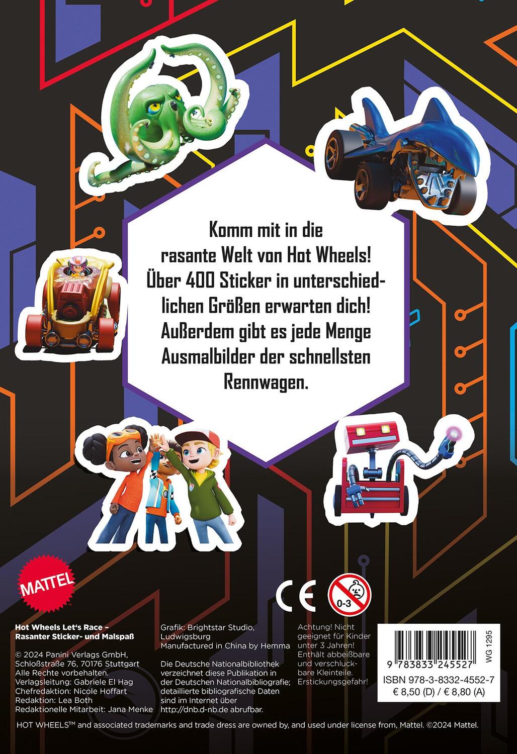 Rückseite: 9783833245527 | Hot Wheels(TM) Let's Race: Rasanter Sticker- und Malspaß | Panini