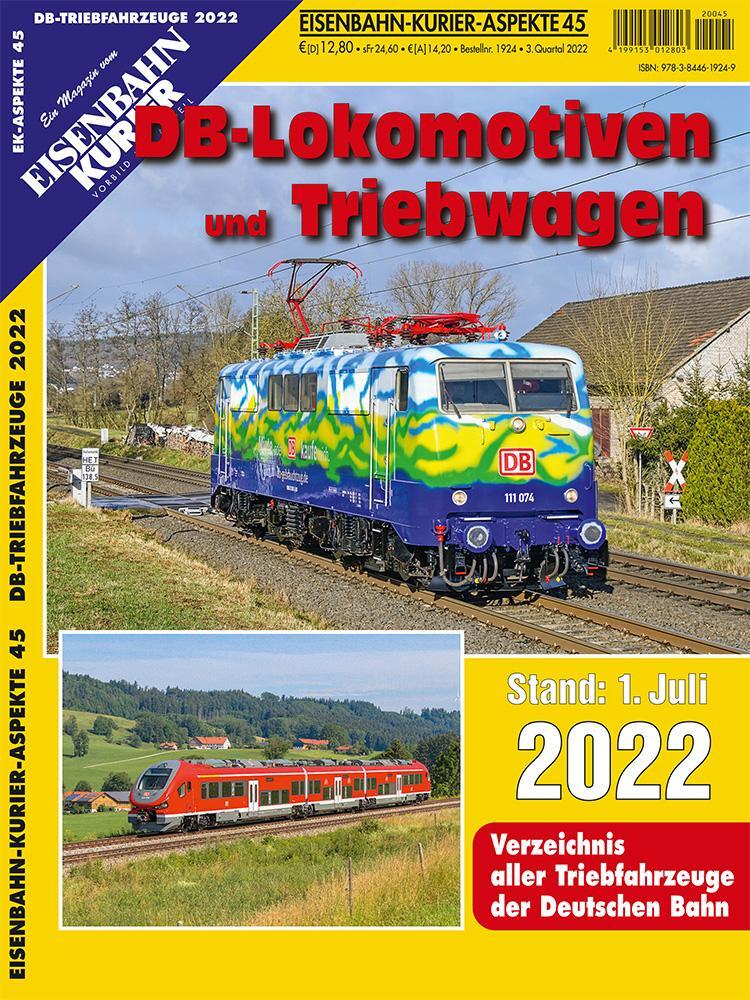 Cover: 9783844619249 | DB-Lokomotiven und Triebwagen - Stand 1. Juli 2022 | Broschüre | 66 S.