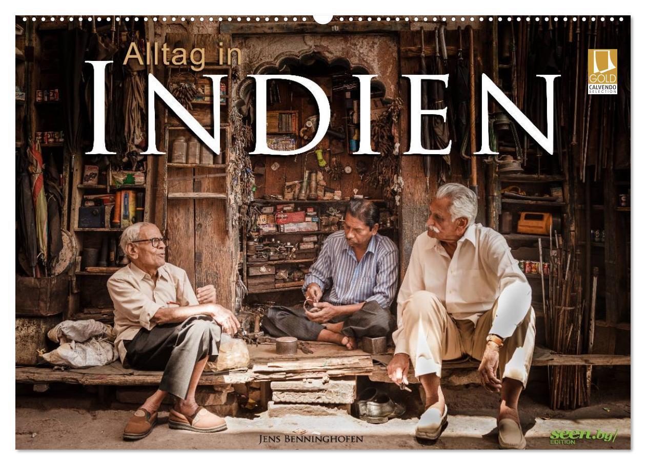 Cover: 9783675577817 | Alltag in Indien (Wandkalender 2024 DIN A2 quer), CALVENDO...