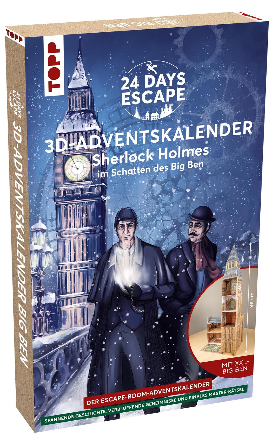 Cover: 4007742184827 | 24 DAYS ESCAPE 3D-Adventskalender - Sherlock Holmes im Schatten des...
