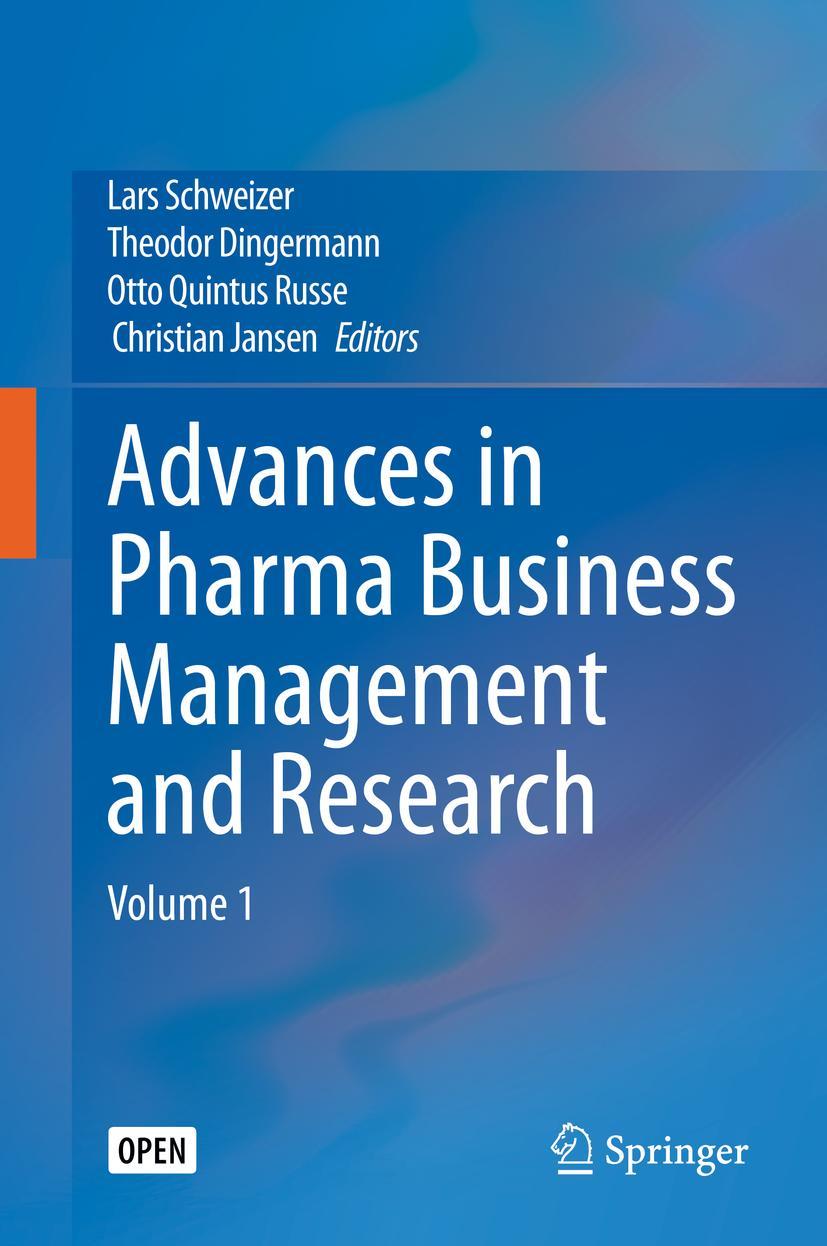 Cover: 9783030359171 | Advances in Pharma Business Management and Research | Volume 1 | Buch