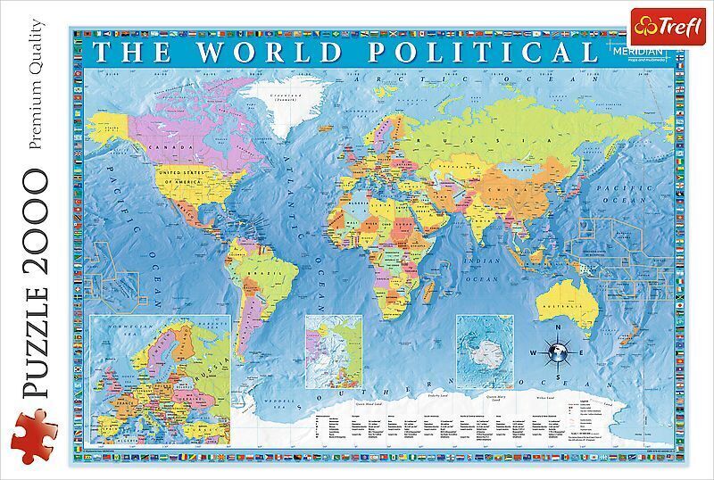 Bild: 5900511270990 | Politische Weltkarte (Puzzle) | Spiel | In Spielebox | 27099 | 2021