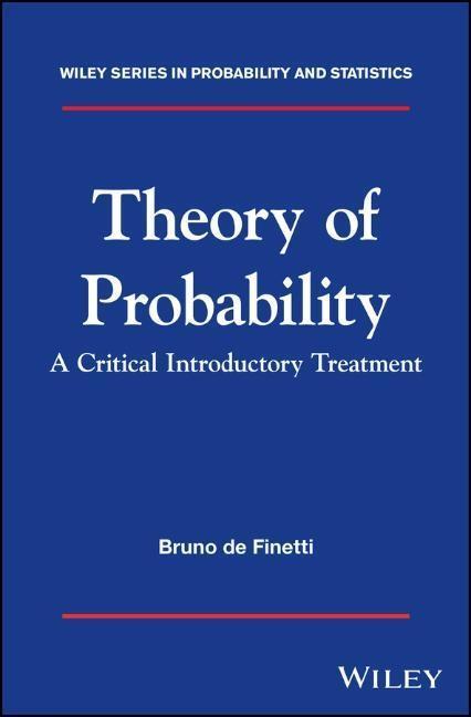 Cover: 9781119286370 | Theory of Probability | A Critical Introductory Treatment | Finetti