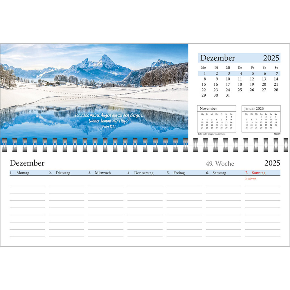 Bild: 9783754825457 | In deine Hand leg ich den Tag 2025 | Wochen-Tischkalender | Kalender