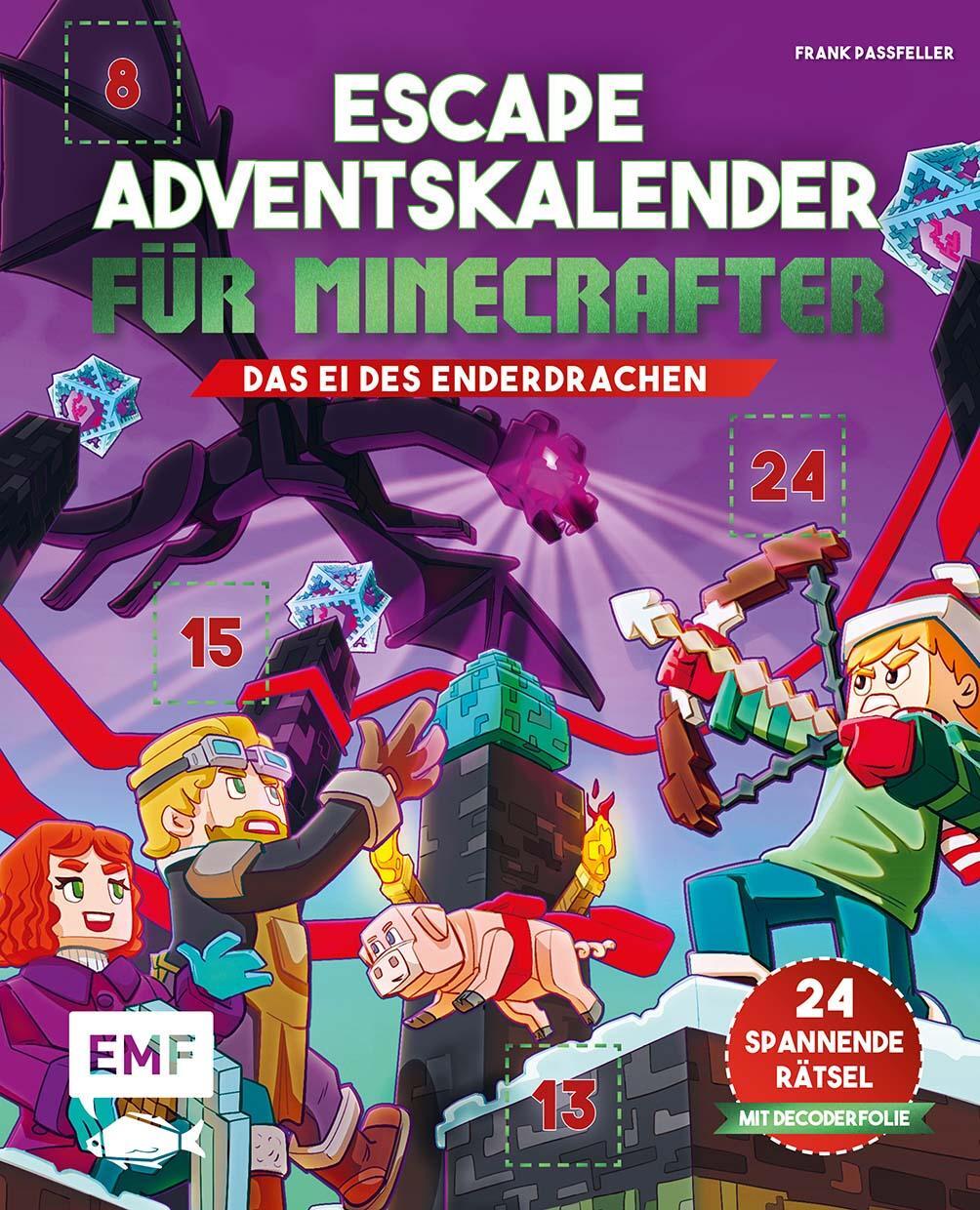 Cover: 9783745923551 | Escape-Adventskalender für Minecrafter: Das Ei des Enderdrachen | Buch