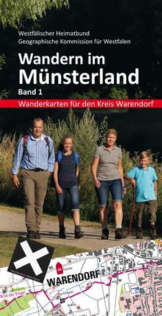 Cover: 9783402129210 | Wandern im Münsterland | Band 1: Wanderkarte Kreis Warendorf | Buch