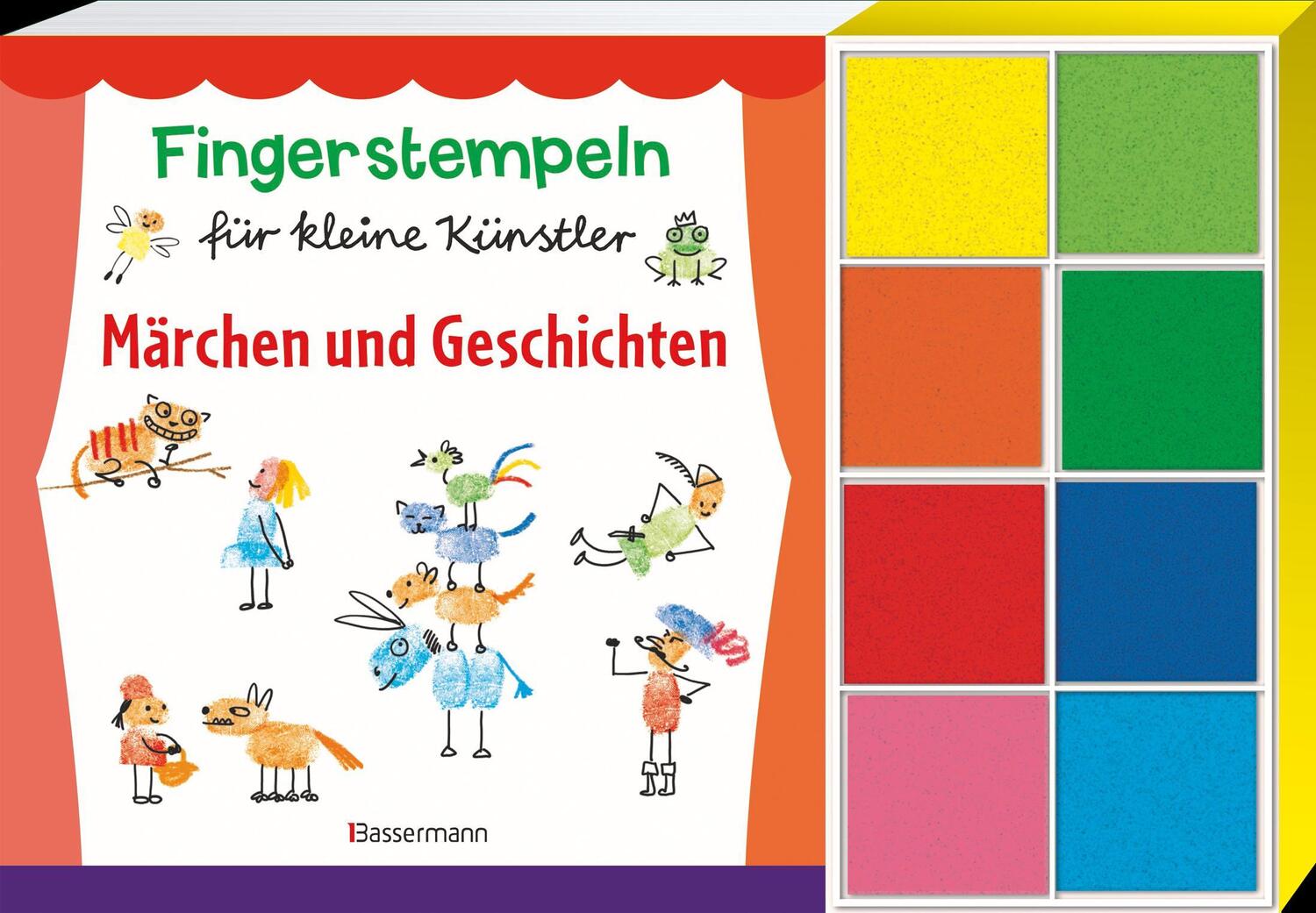 Bild: 9783809439950 | Fingerstempeln für kleine Künstler-Set. Märchen und Geschichten...