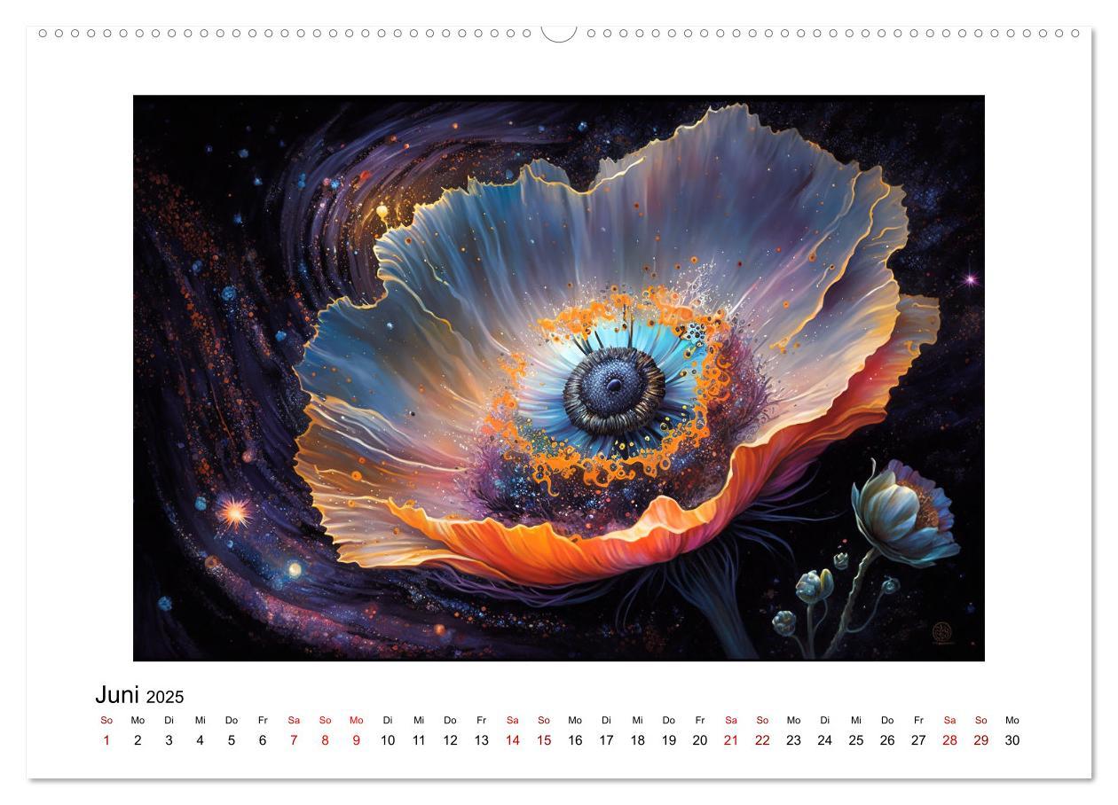 Bild: 9783383873508 | Kosmische Blüten (hochwertiger Premium Wandkalender 2025 DIN A2...