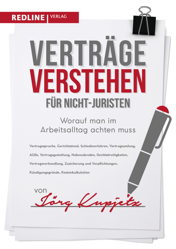 Cover: 9783868816761 | Verträge verstehen für Nicht-Juristen | Jörg Kupjetz | Taschenbuch