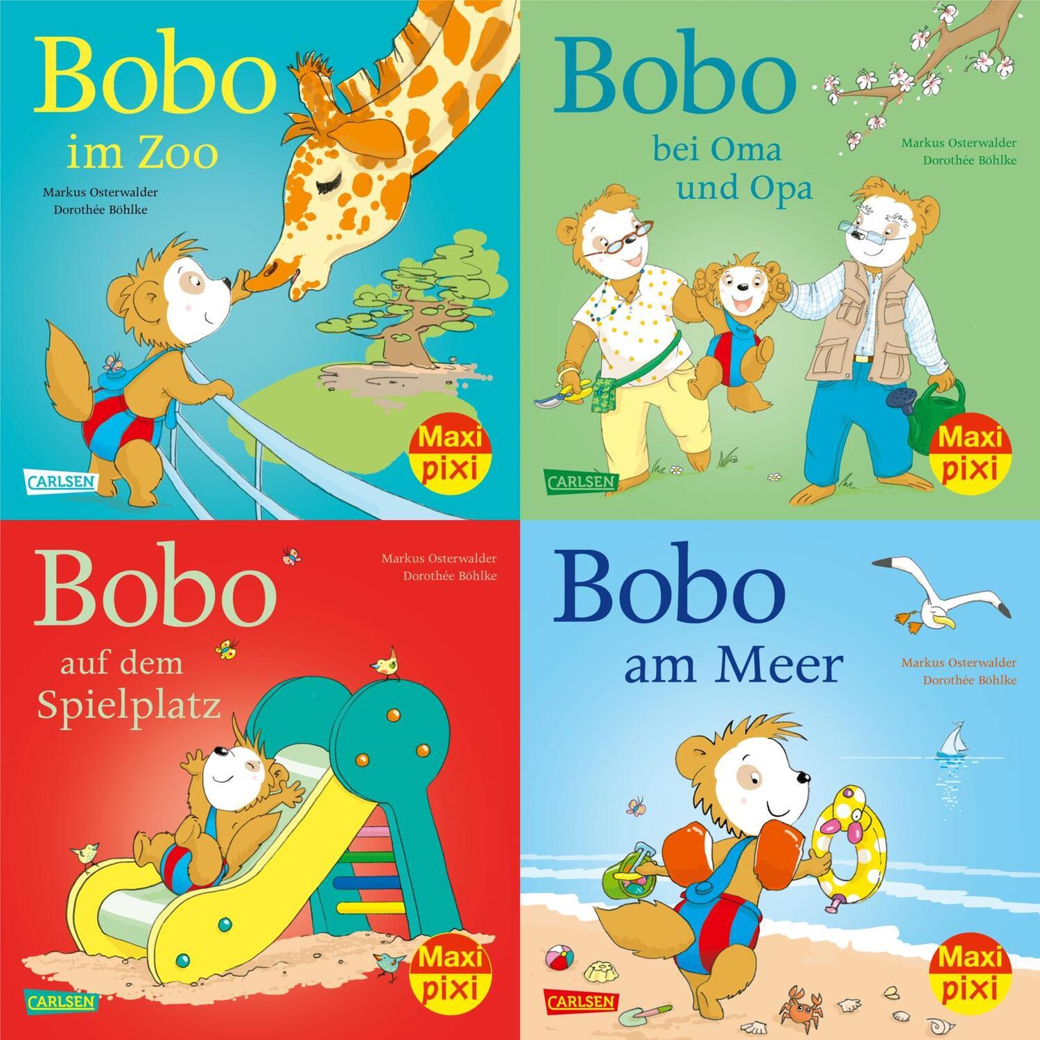 Cover: 9783551030511 | Maxi-Pixi-4er-Set 86: Bobo Siebenschläfer (4x1 Exemplar) | Osterwalder