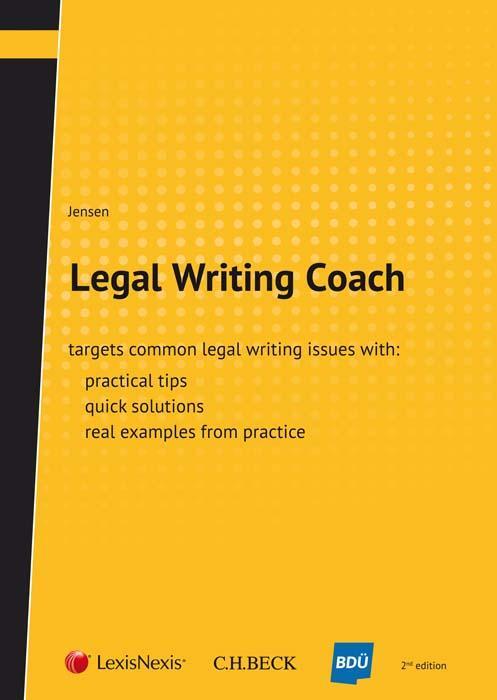 Cover: 9783406721908 | Legal Writing Coach | Chris Jensen | Taschenbuch | X | Englisch | 2018