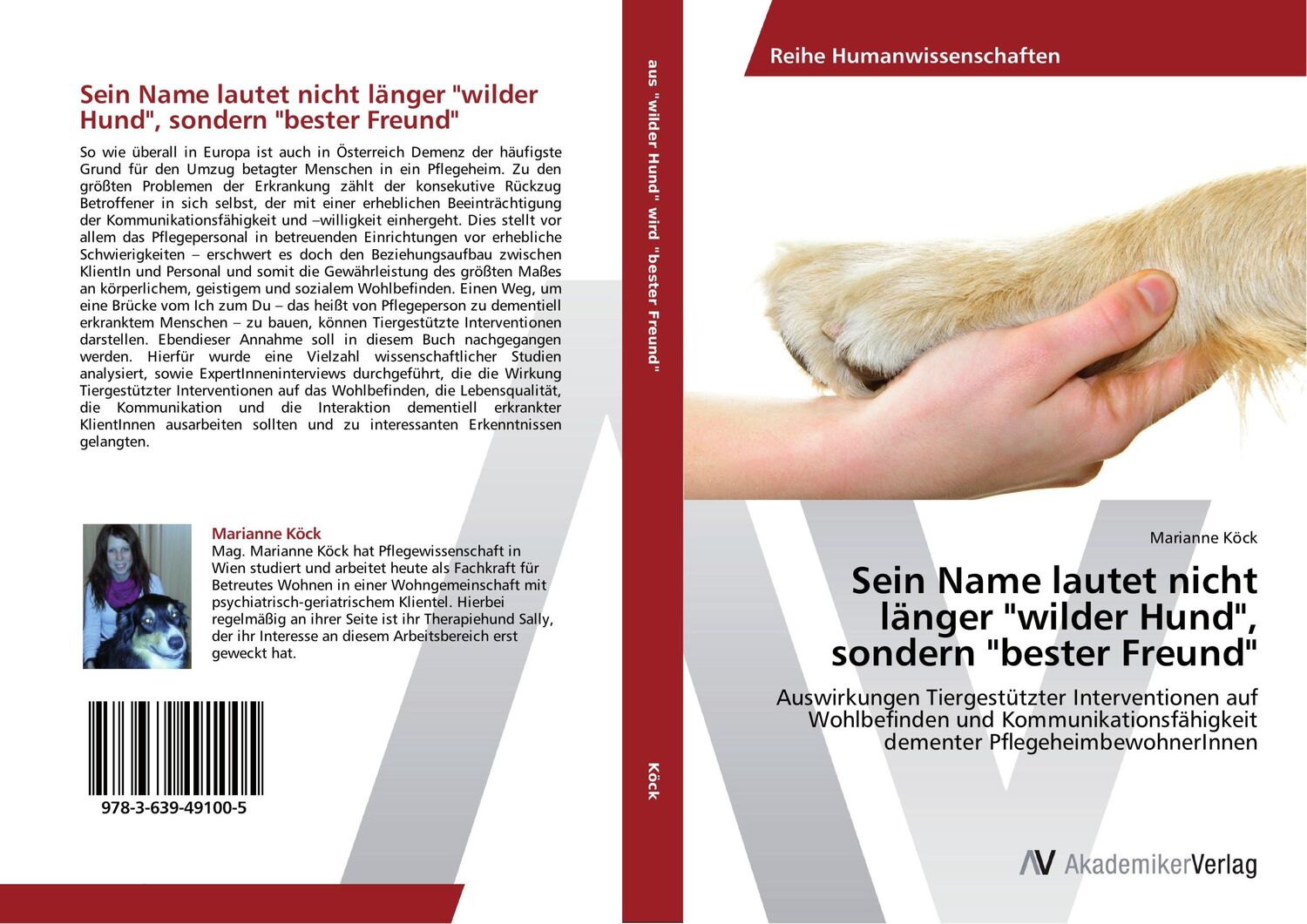 Cover: 9783639491005 | Sein Name lautet nicht länger "wilder Hund", sondern "bester Freund"