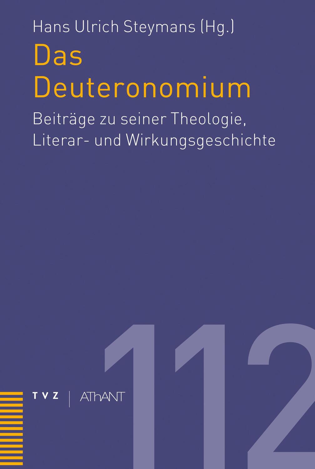 Cover: 9783290185619 | Das Deuteronomium | Hans Ulrich Steymans OP | Buch | 200 S. | Deutsch