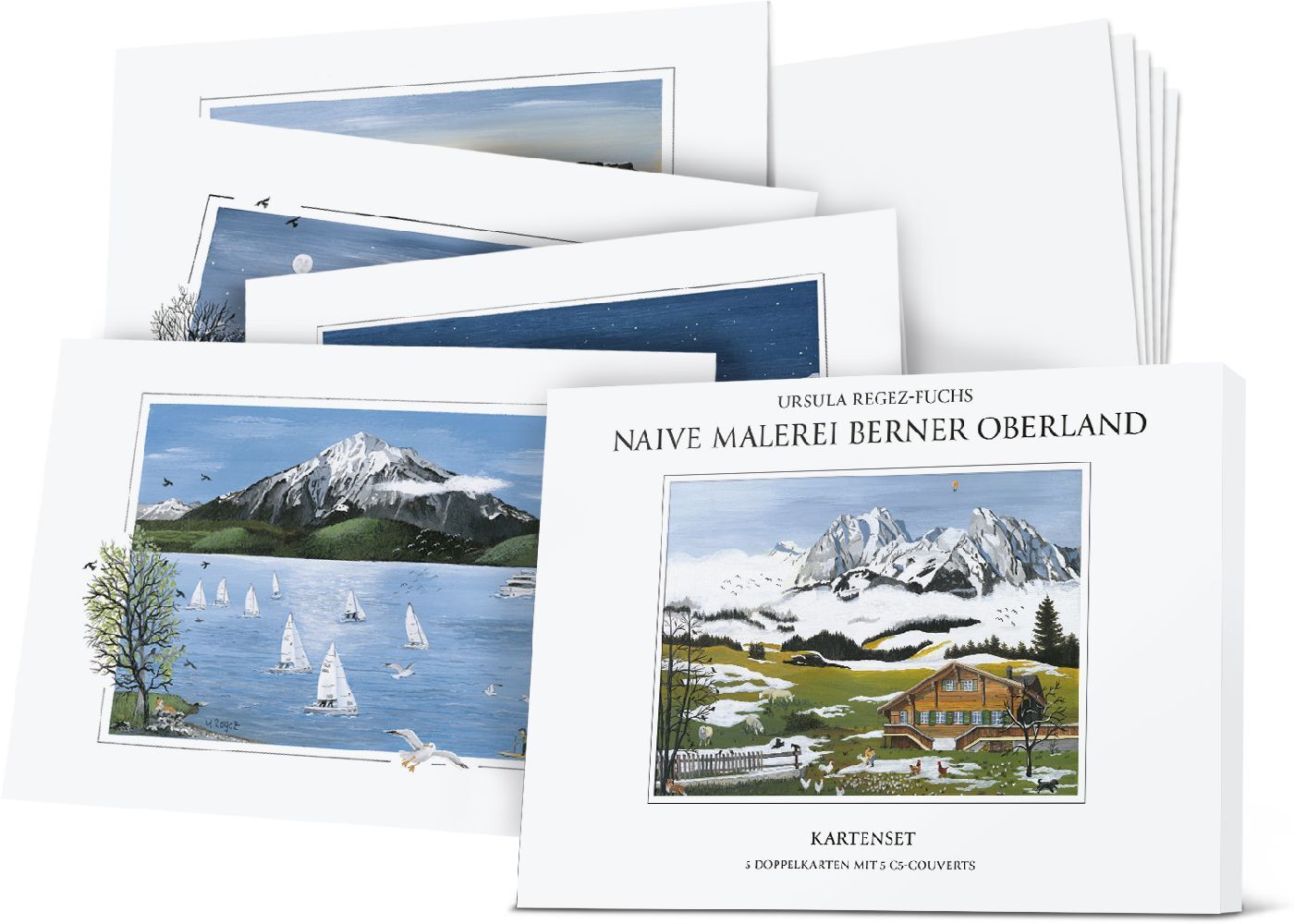 Cover: 9783038185161 | Kartenset Naive Malerei Berner Oberland | Ursula Regez-Fuchs | Buch