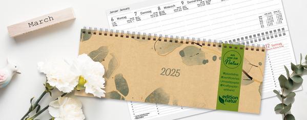 Bild: 9783731879794 | Tischquerkalender Edition Natur Floral 2025 | Verlag Korsch | Kalender