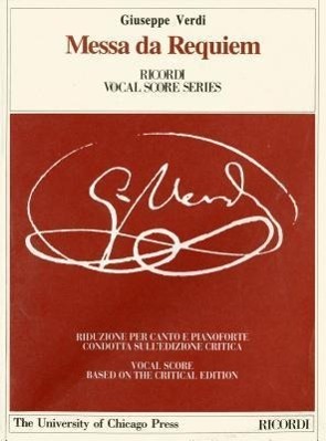 Cover: 9788875920128 | Messa da Requiem | Giuseppe Verdi | Klavierauszug | Englisch | 1996