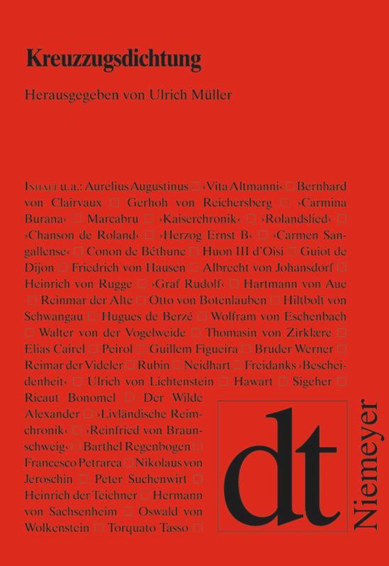 Cover: 9783484190078 | Kreuzzugsdichtung | Ulrich Müller | Taschenbuch | De Gruyter