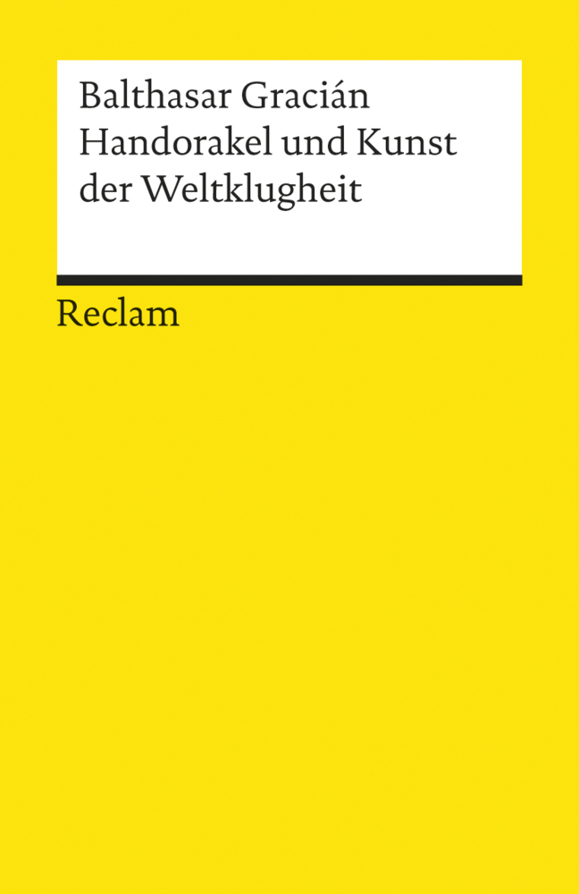 Cover: 9783150027714 | Handorakel und Kunst der Weltklugheit | Balthasar Gracián | Buch