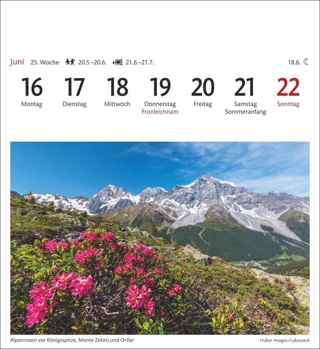 Bild: 9783840034176 | Südtirol Sehnsuchtskalender 2025 - Wochenkalender mit 53 Postkarten