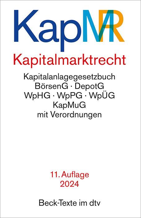 Cover: 9783423532389 | Kapitalmarktrecht | Taschenbuch | dtv-Taschenbücher Beck Texte | 2024