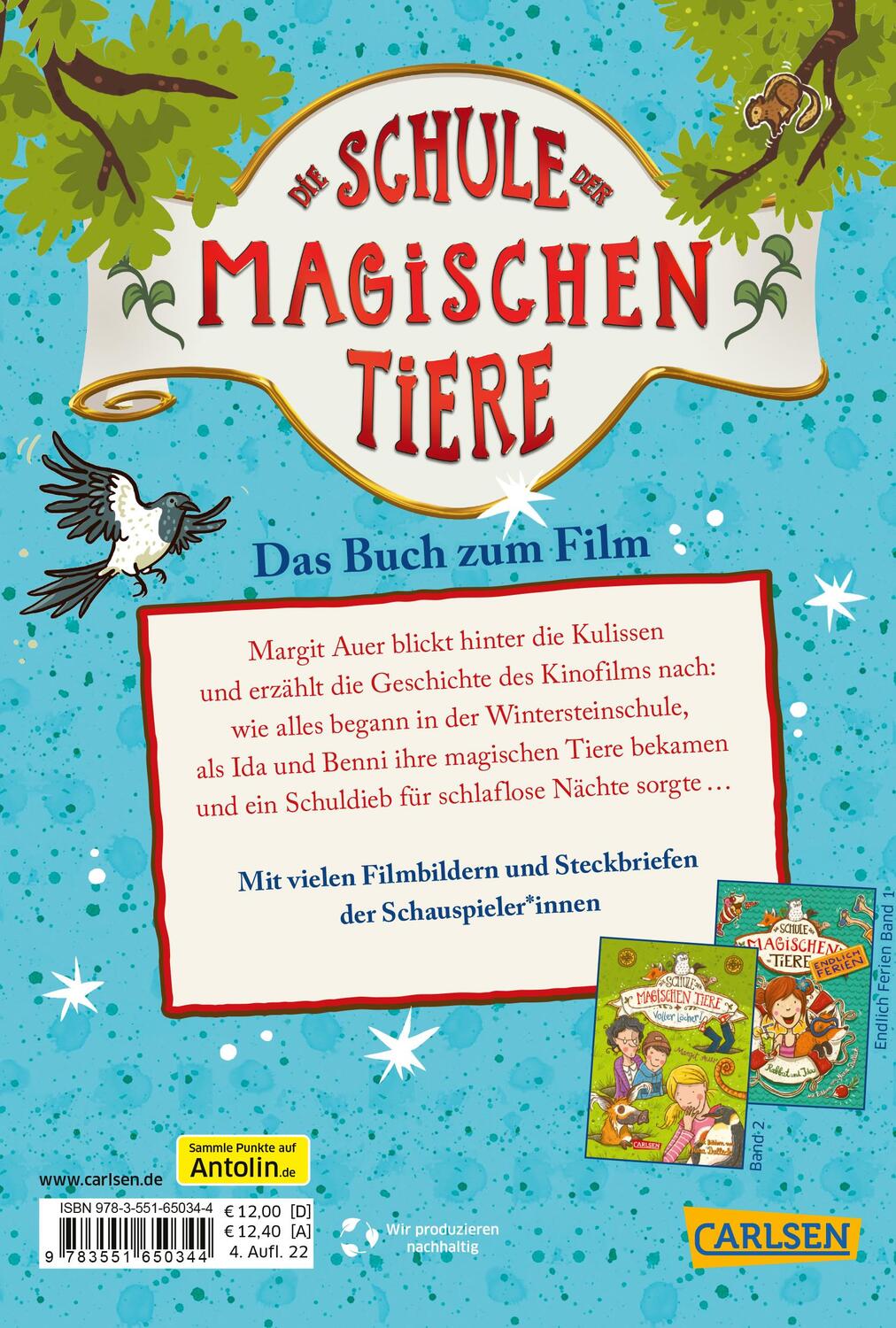 Rückseite: 9783551650344 | Die Schule der magischen Tiere: Das Buch zum Film | Margit Auer | Buch