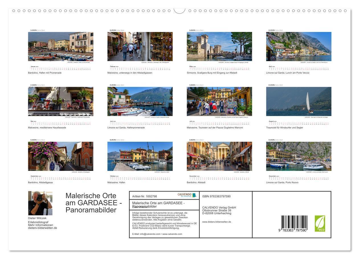 Bild: 9783383797590 | Malerische Orte am GARDASEE - Panoramabilder (Wandkalender 2025 DIN...