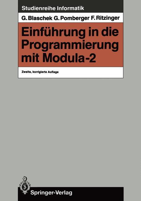 Cover: 9783540180777 | Einführung in die Programmierung mit Modula-2 | Blaschek (u. a.)