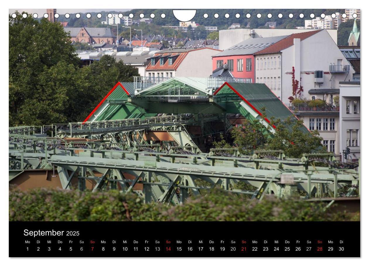 Bild: 9783435527618 | Die Wuppertaler Schwebebahn (Wandkalender 2025 DIN A4 quer),...