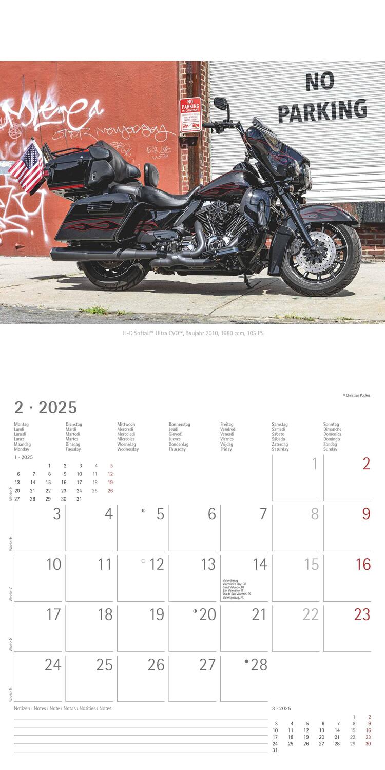 Bild: 4251732340940 | Harleys 2025 - Broschürenkalender 30x30 cm (30x60 geöffnet) -...