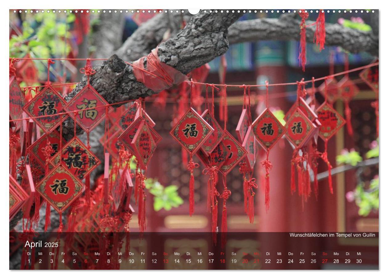 Bild: 9783435720378 | Erlebe China (Wandkalender 2025 DIN A2 quer), CALVENDO Monatskalender