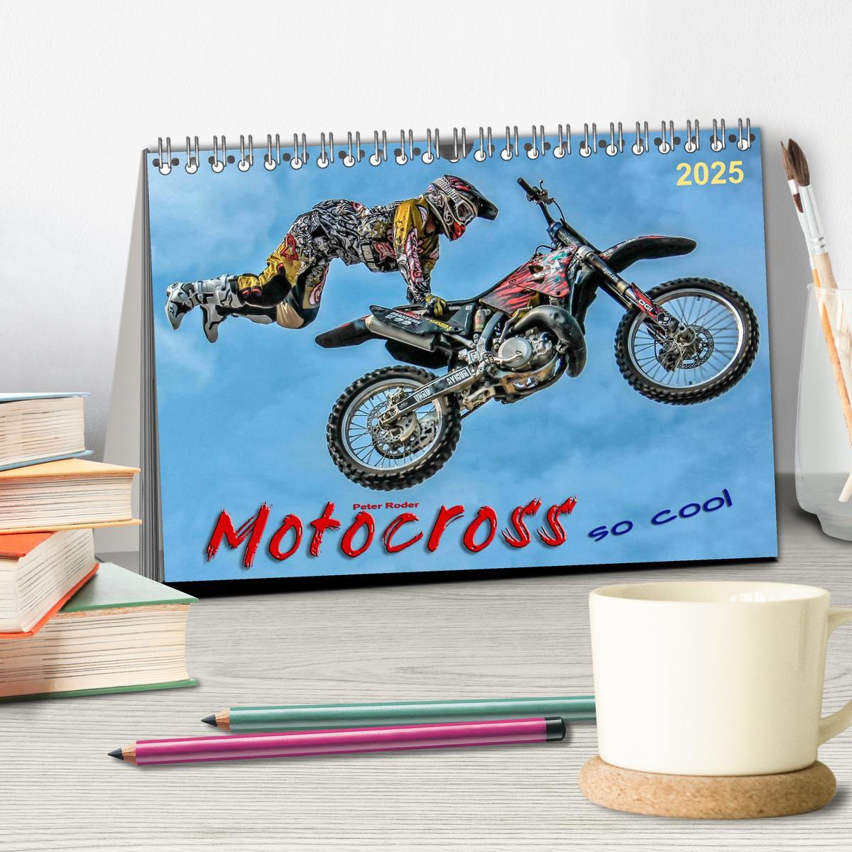 Bild: 9783435470969 | Motocross - so cool (Tischkalender 2025 DIN A5 quer), CALVENDO...