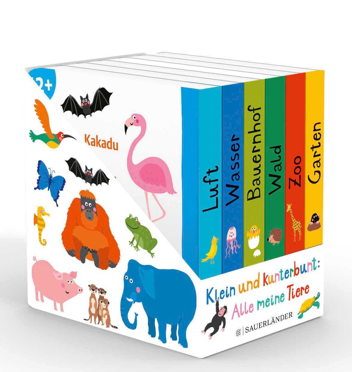 Cover: 9783737356251 | Klein und kunterbunt: Alle meine Tiere (Würfel) | 6 Mini-Bücher | Buch