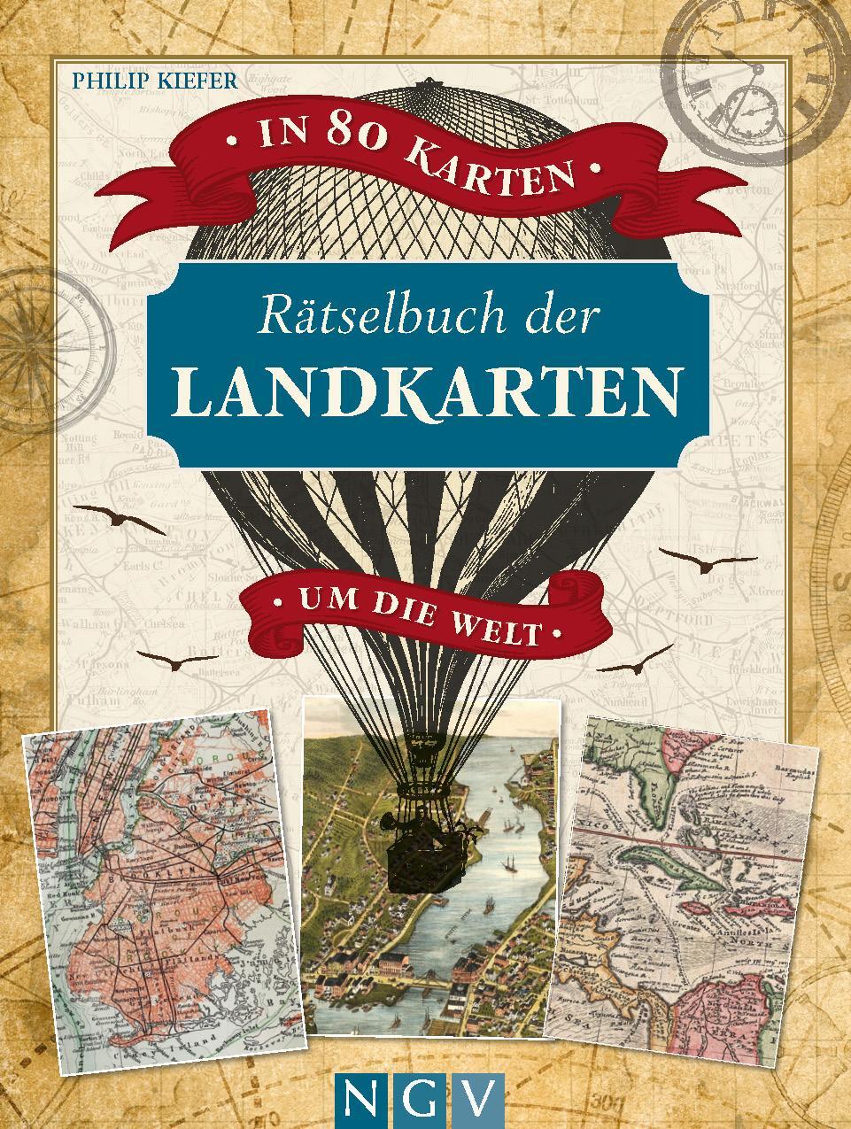 Cover: 9783625193289 | Rätselbuch der Landkarten. In 80 Karten um die Welt | Philip Kiefer