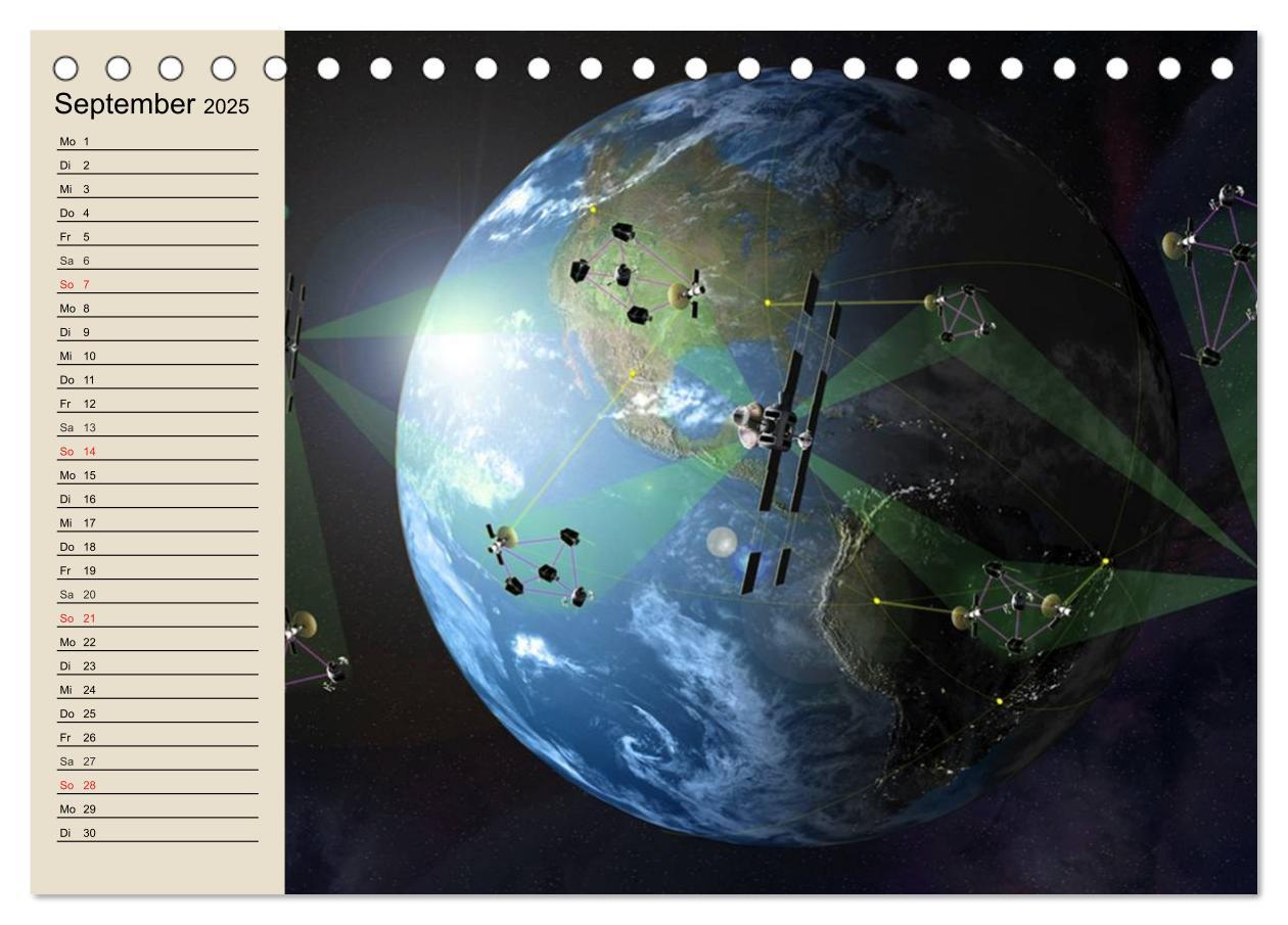 Bild: 9783435529438 | Raumfahrt und Weltall (Tischkalender 2025 DIN A5 quer), CALVENDO...