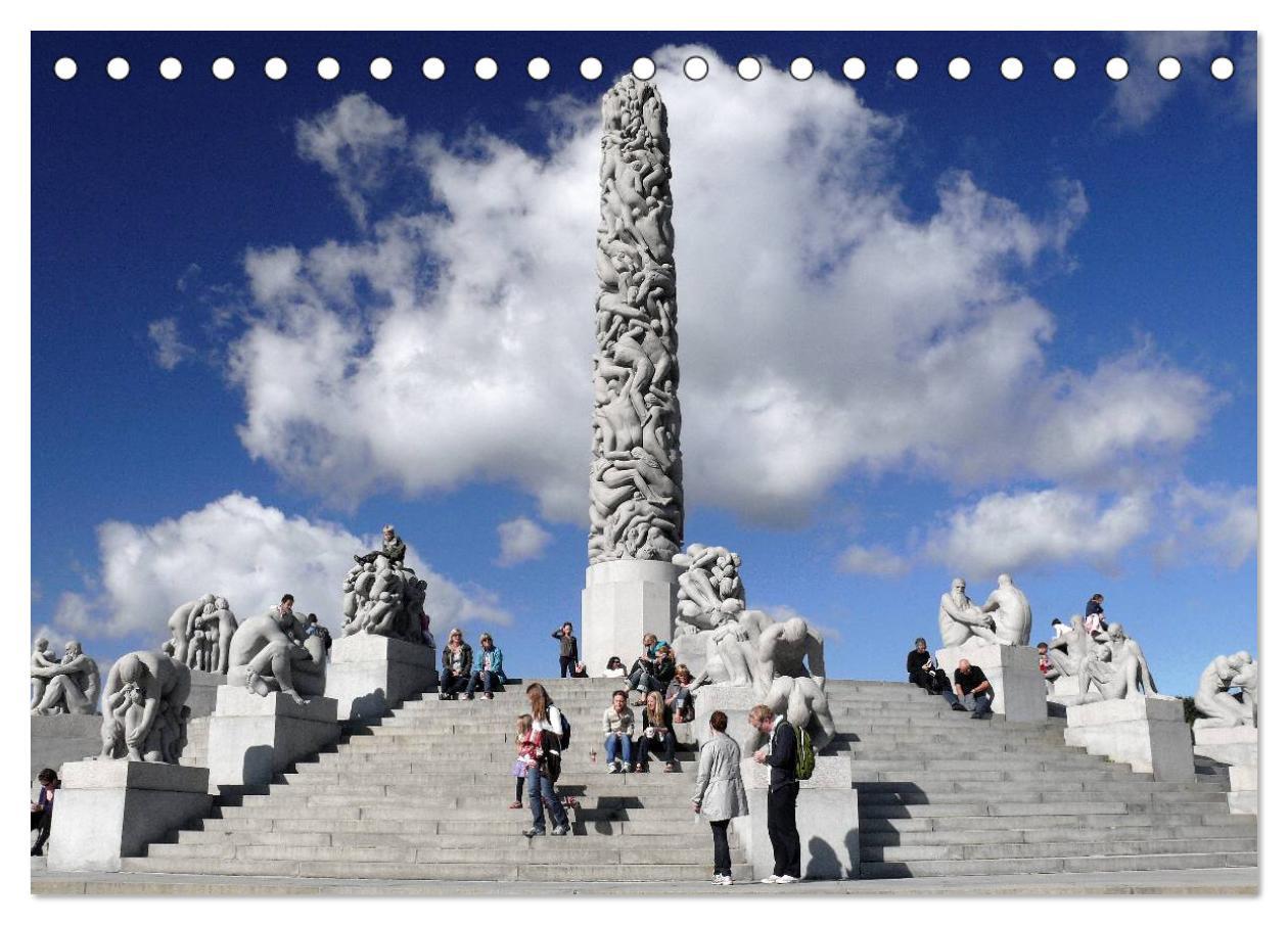 Bild: 9783435684861 | Vigeland Skulpturen Park Oslo (Tischkalender 2025 DIN A5 quer),...