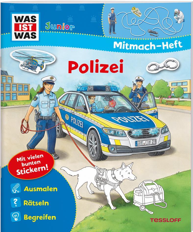 Cover: 9783788675721 | WAS IST WAS Junior Mitmach-Heft. Polizei | Tatjana Marti | Broschüre