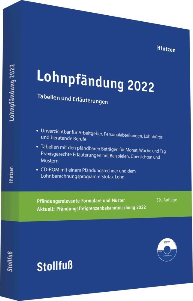 Cover: 9783083140221 | Lohnpfändung 2022 | Tabellen und Erläuterungen | Taschenbuch | Deutsch