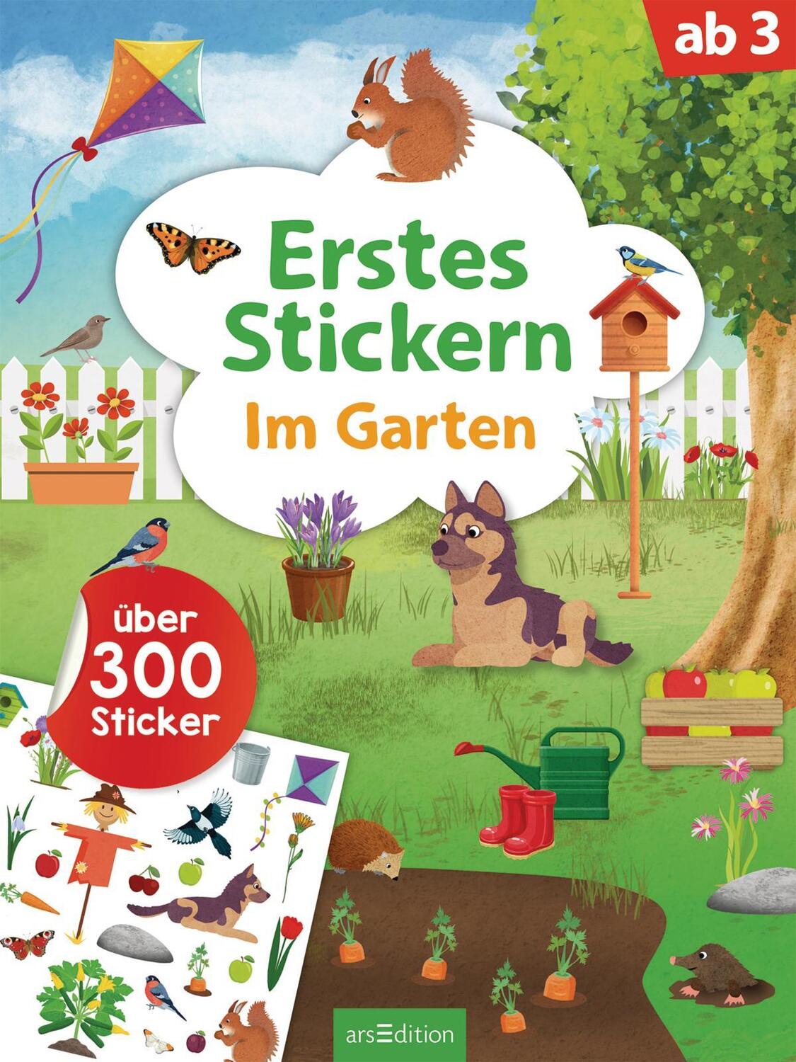 Bild: 9783845845173 | Erstes Stickern - Im Garten | Über 300 Sticker | Taschenbuch | 40 S.