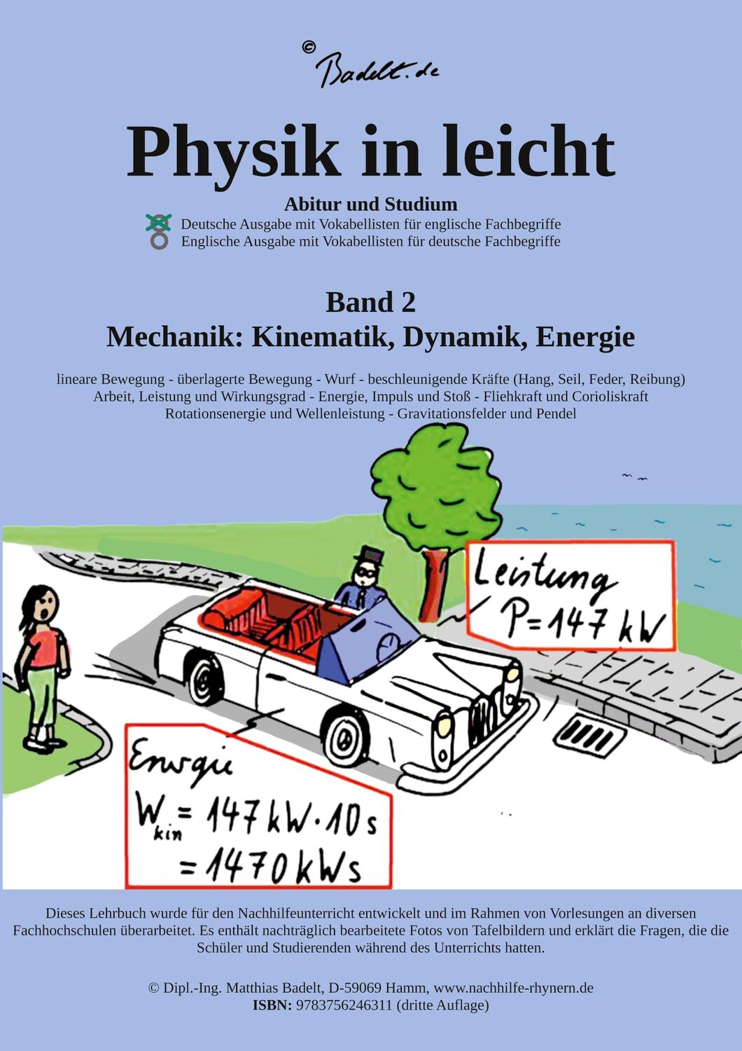 Cover: 9783756246311 | Physik in leicht | Mechanik: Kinematik, Dynamik und Energie | Badelt