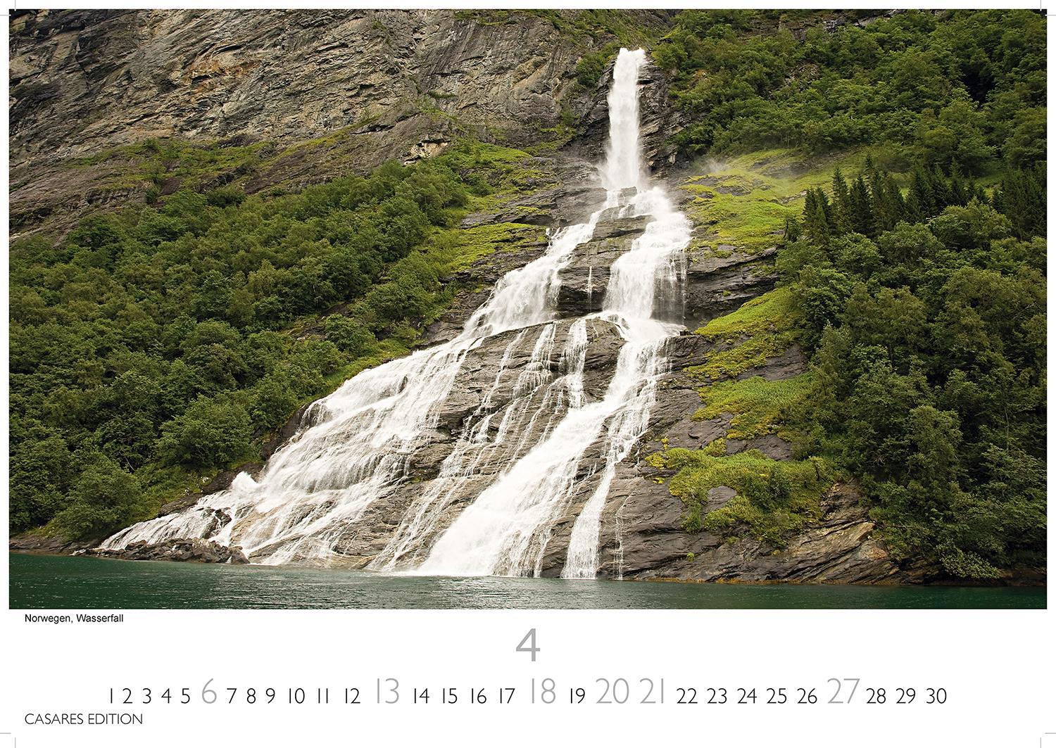 Bild: 9781835241097 | Wasserfälle 2025 S 24x35cm | Kalender | 14 S. | Deutsch | 2025