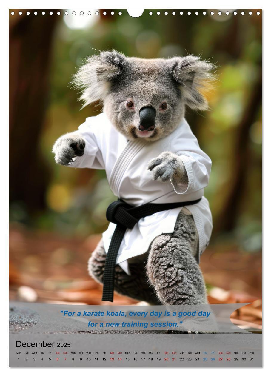 Bild: 9781325984657 | Great fun with animal karate fighters (Wall Calendar 2025 DIN A3...