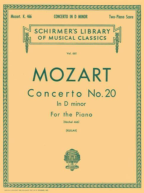 Cover: 9780793569236 | Concerto No. 20 in D Minor, K.466 | Two Pianos, Four Hands | Wolfgang