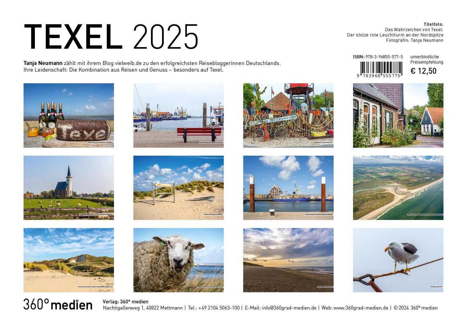 Bild: 9783968555775 | 360° Texel Broschürenkalender 2025 | Tanja Neumann | Kalender | 28 S.