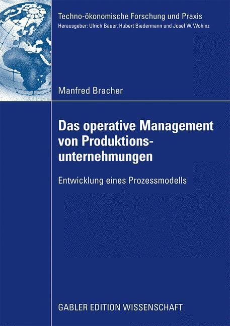 Cover: 9783834916990 | Das operative Management von Produktionsunternehmungen | Bracher | xix