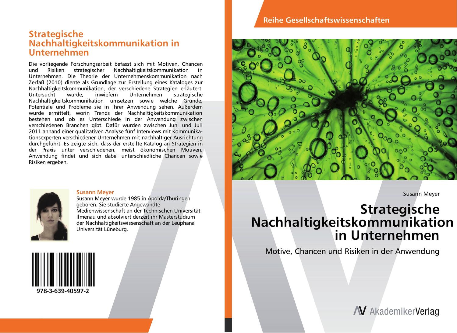 Cover: 9783639405972 | Strategische Nachhaltigkeitskommunikation in Unternehmen | Meyer